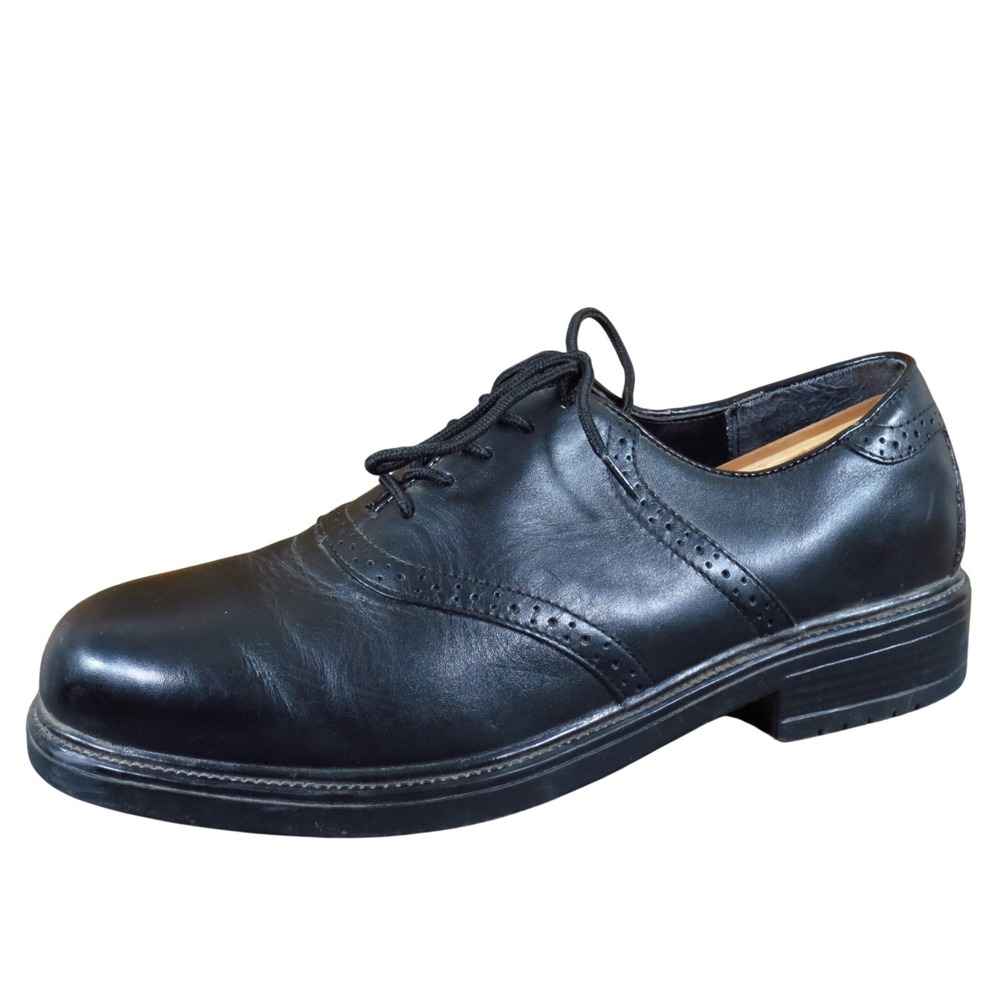 Nunn Bush Tour Men Casual Oxford Shoe Size 12‎ Office Walking Black Leather